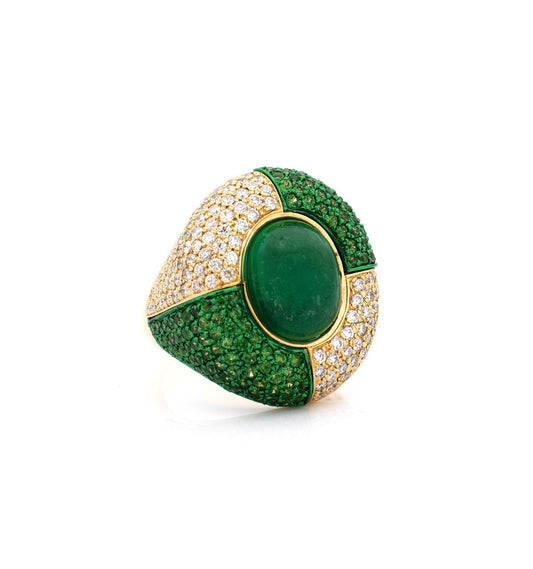 "JAW BREAKER" 18KT YELLOW GOLD