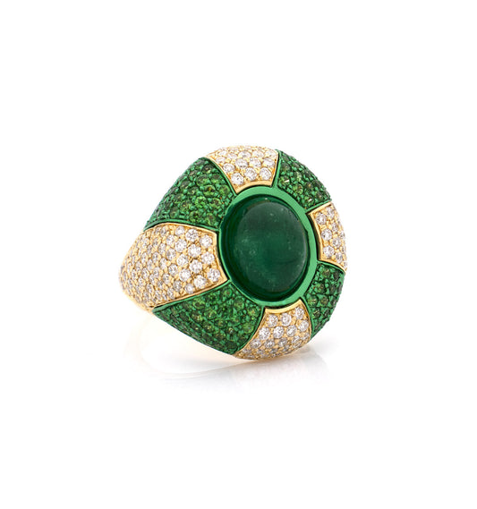 "JAW BREAKER" 18KT YELLOW GOLD