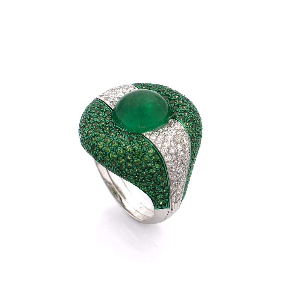 "JAW BREAKER" 18KT WHITE GOLD